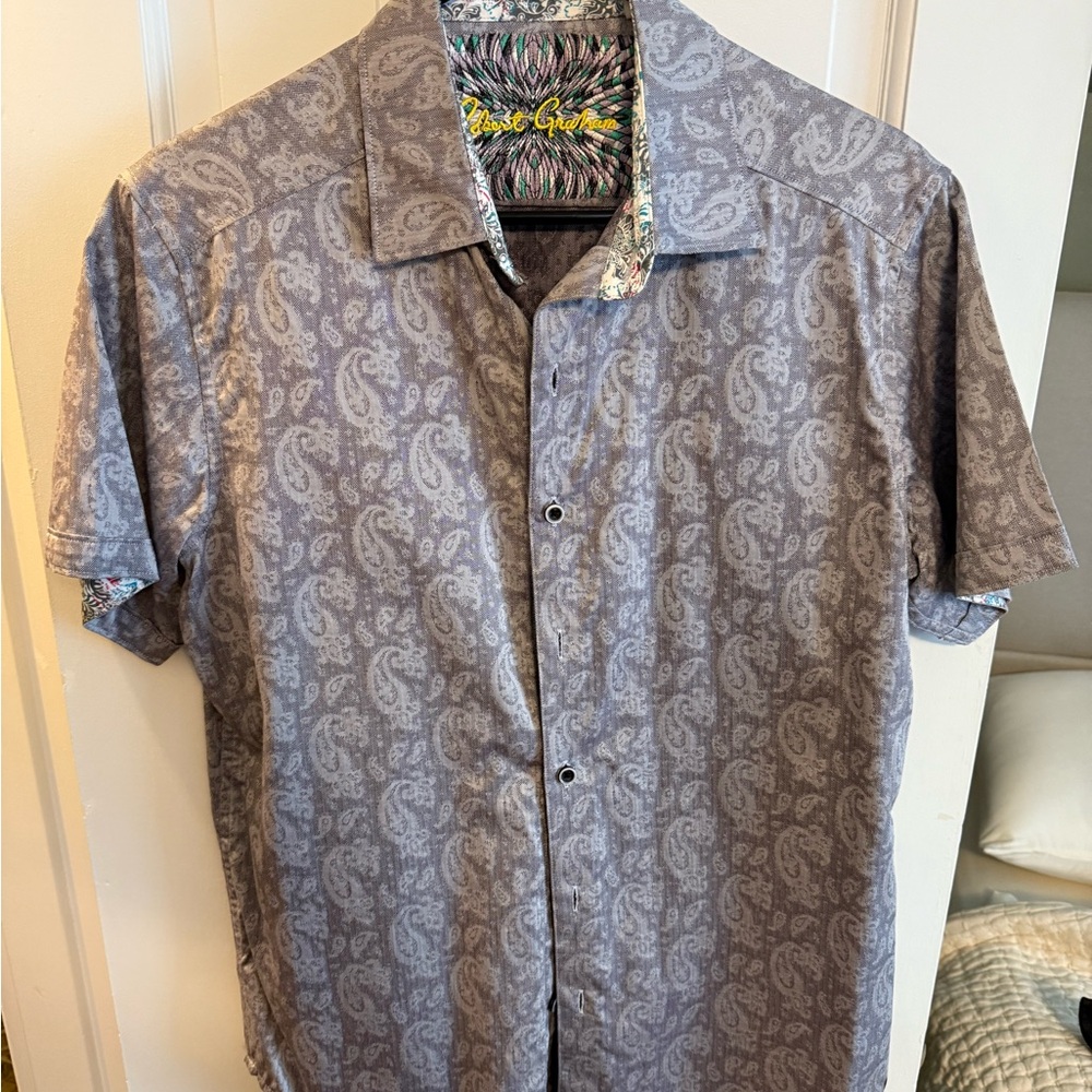 Robert Graham Gray Paisley Men's Shirt